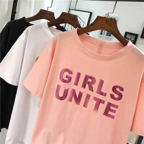 2019夏季新款韓版寬松大碼女裝短袖T恤 胖MM的時尚穿搭指南